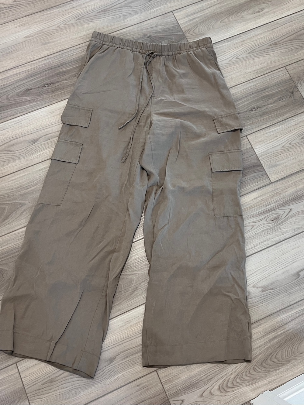 a new day Khaki Wide-Leg Cargo Pants